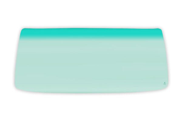 Truck front windscreen - green tint, green shade band